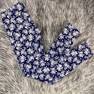 NWOT Forever 21 Cotton Floral Print Leggings, Small